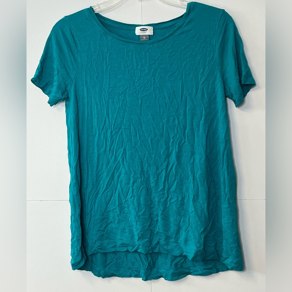 Women’s Old Navy size XS TP short sleeve swing teal shirt
